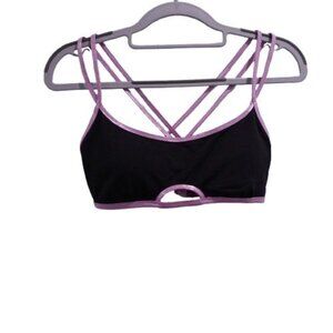 NEW Red Carter Women's Center Stage Cutout Bikini Top Black Size S RCCS25385